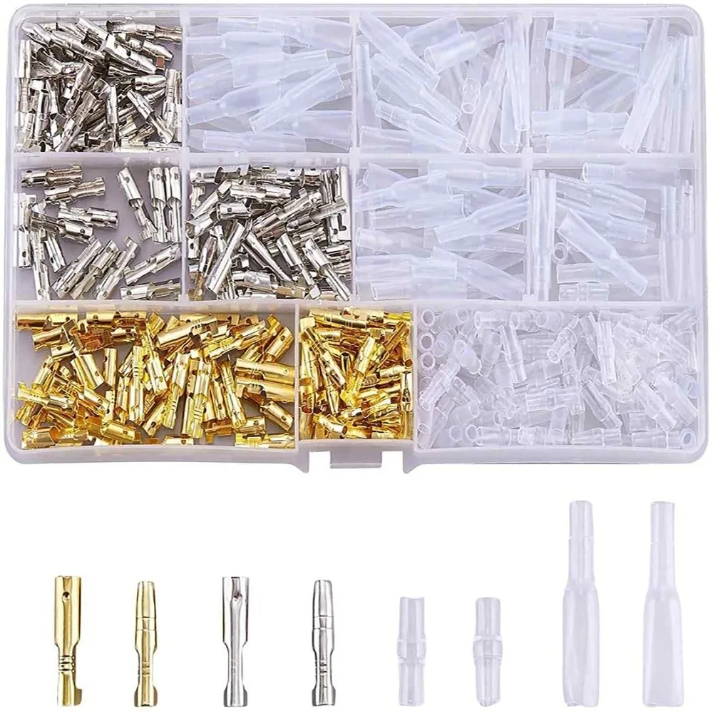 Tinplate Wire Terminal Bare Nose Lugs Round Lug Cold Pressure Terminal Set Copper Sheet Terminal Crimp Terminals Motorcycle