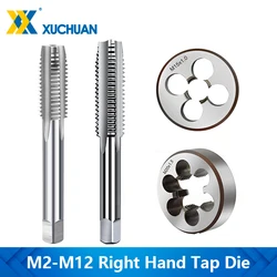 M2-M12 Thread Tap and Die Right Hand Metric Tap Die Screw Threading Tapping Tools Machine Plug Tap Drill Bit