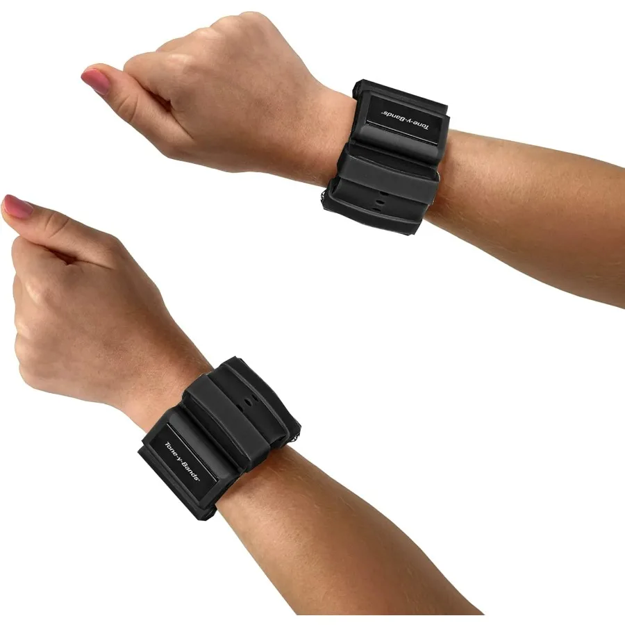 

Регулируемые утяжелители на запястье 1 фунт, набор из 2 утяжелителей на запястье Съемные утяжеленные колышки Носимые гири идеально подходят для бамбы, танцев, пилатеса,