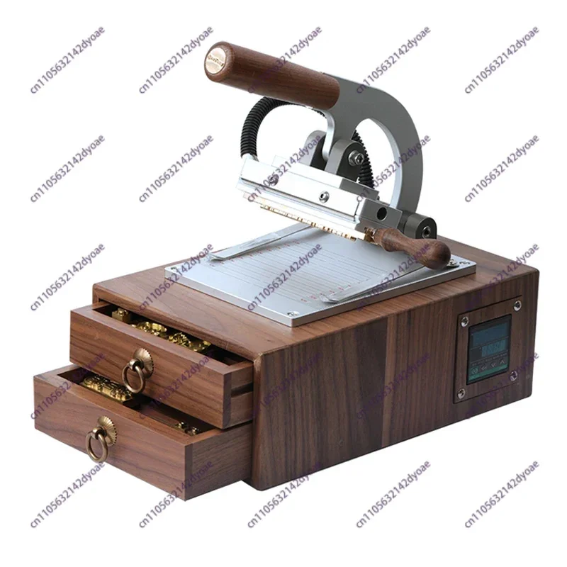 WT-90XT Hot Foil Stamping Machine Manual Box Type Bronzing Machine for Leather and Wood Branding Embossing Heat Press