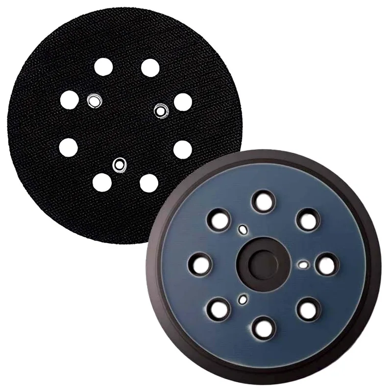 

125mm 5 Inch Sander Pad 8-Holes 3/4 Nails Backing Sanding Disc Pad Hook Loop Sanding Pads for Electric Orbital Sander Polishing
