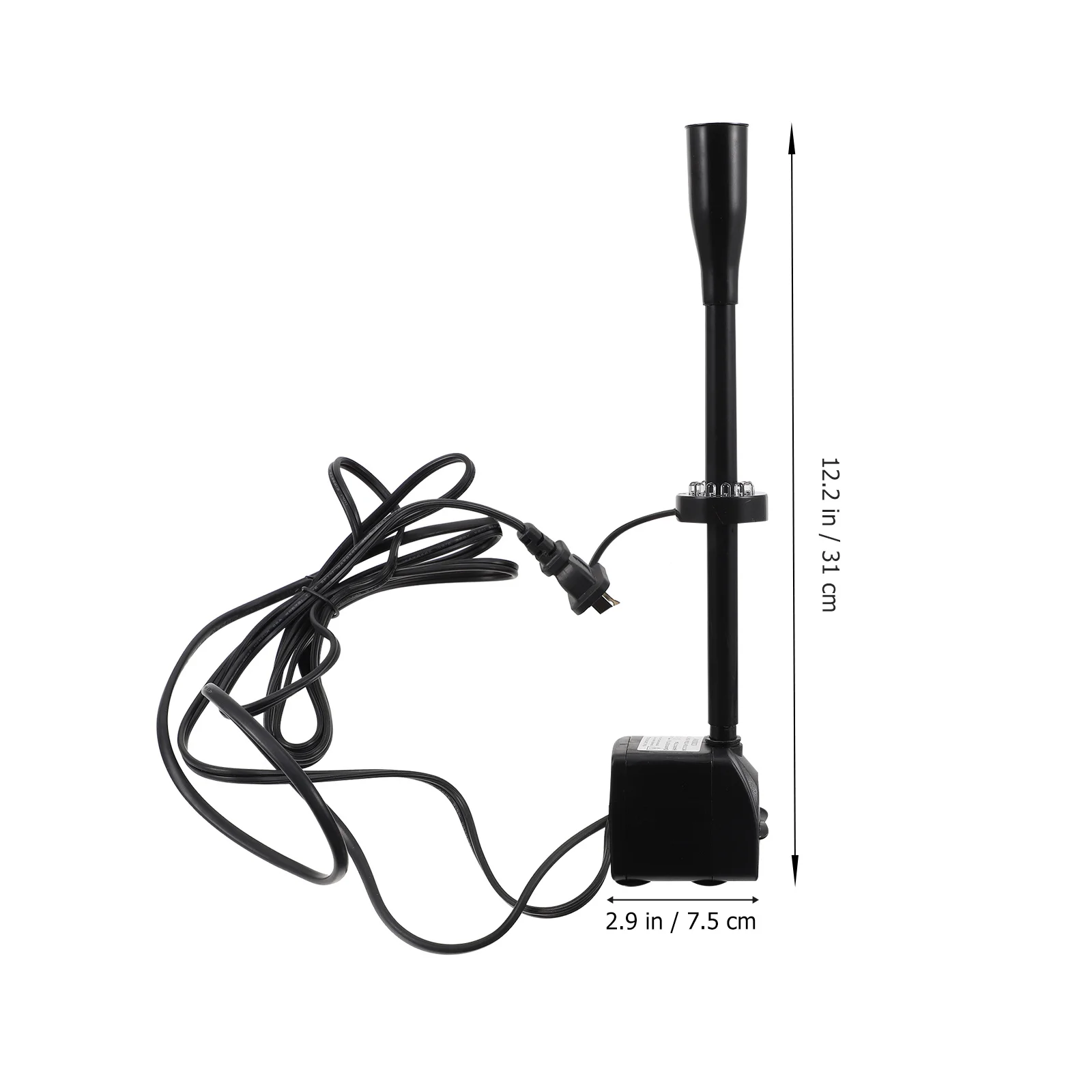 1 قطعة أضواء ملونة مضخة مياه غاطسة سوداء لخزان الأسماك حديقة بركة الطيور حمام نافورة Led #3