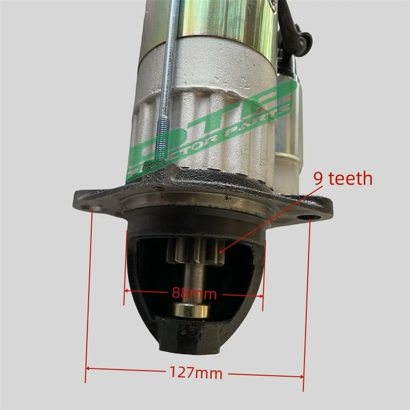 Starter motor QDJ1408GM 12V/3.8KW for YTO tractor with engine like LRC4105/LRC4108/YT4A2-T89S