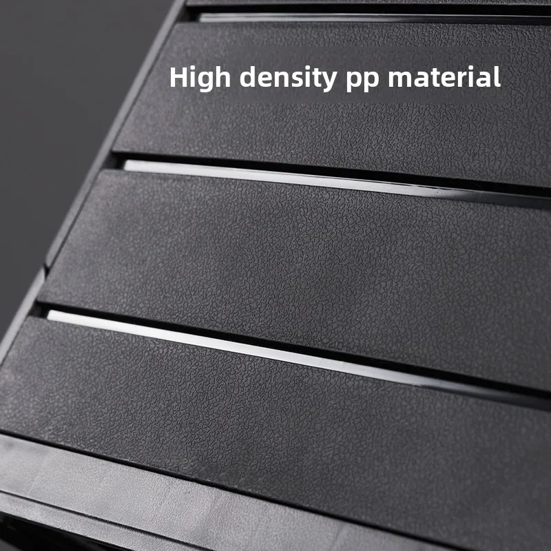 BLACKDOG Caja de camping al aire libre para picnic ultraligera de 2,6 kg Pp Caja de almacenamiento plegable con peso de rodamiento superior de mesa 20 kg。