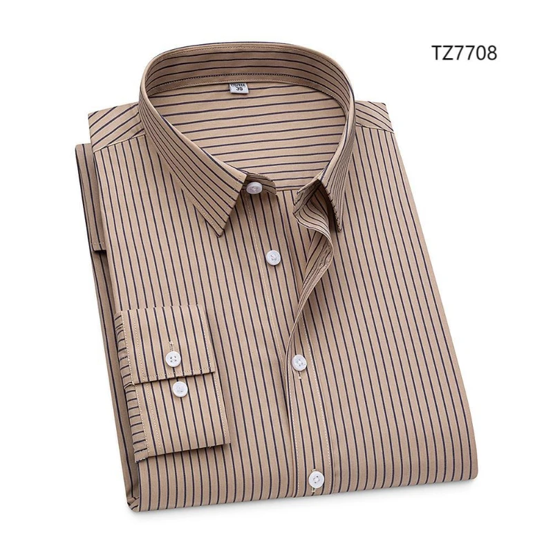 4xl Bamboo Fiber Men's Shirt Long Sleeve Casual Business Office White Shirt Men Long Sleeve Slim Fit Big Size Shirts for Man