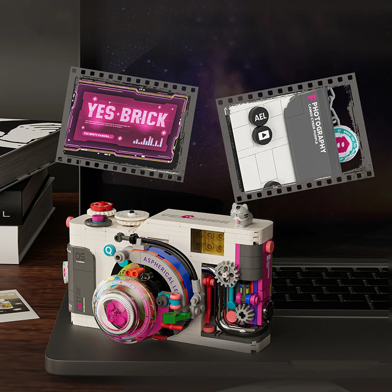 Retro Camera Bouwpakketten Micro Bouwstenen Set Model Verjaardagscadeaus voor Volwassen Kinderen Kind Collectible Speelgoed Idee Bricks Sets