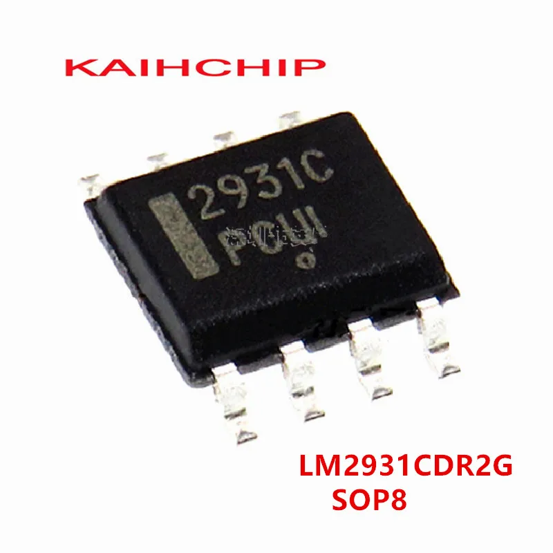 10PCS LM2931CDR2G LM2931C 2931C SOP-8 100 mA, Adjustable Output LDO