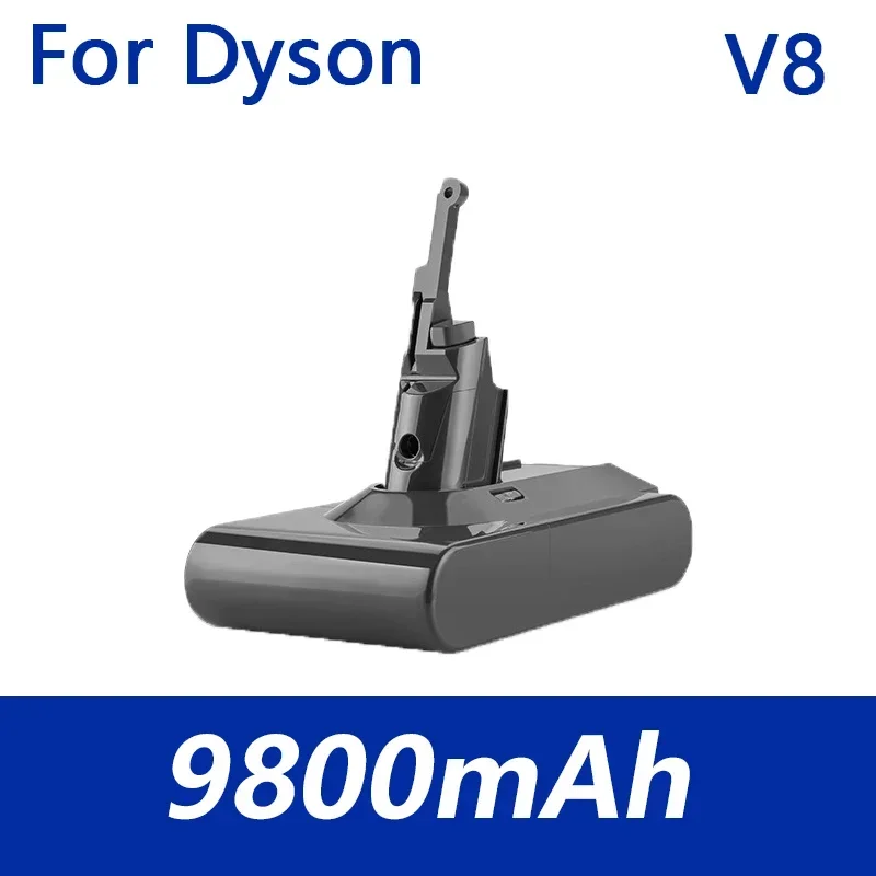 Bateria de Substituição YH5 para Dyson V8, Vácuo Sem Cabo, Sem Cabo, Li-Ion, 21.6V, Série V8 Absoluto, Fluffy SV10, 12800mAh