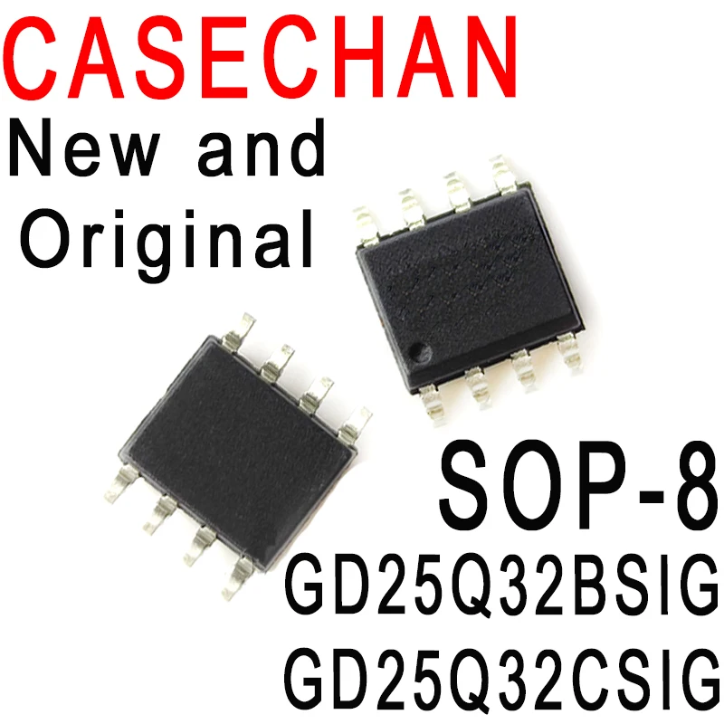 5PCS New and Original 100% Quality   GD25Q32 25Q32 SOP-8  SMD  32Mbit   memory IC chip In Stock GD25Q32BSIG GD25Q32CSIG