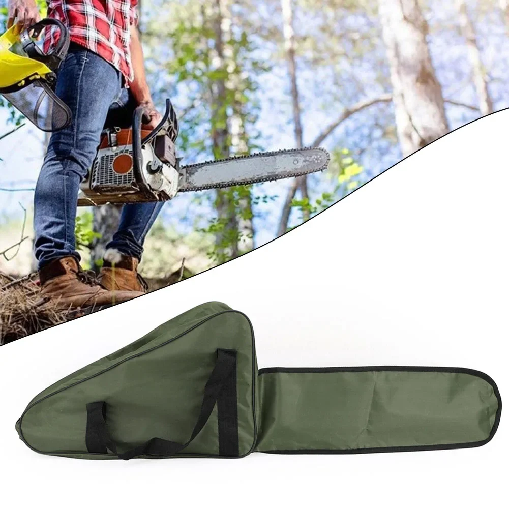 Storage Bag Chainsaw Tote Chainsaw Bag Oxford Cloth Rainproof Waterproof Garden Tools Bag Green Color Lawn Mower Parts