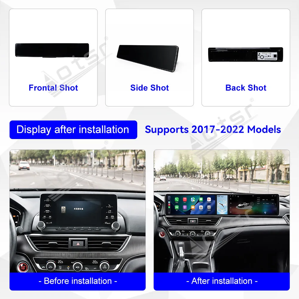 Android Car Radio For Honda 10th Gen Accord 2017~2022 Car Stereo CarPlay Android Auto GPS Navigation Multimedia Player Head Unit