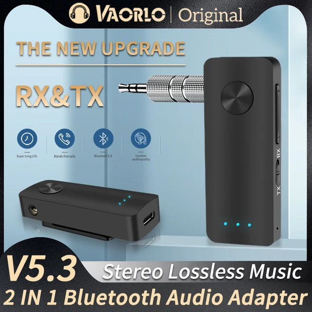 T66 Bluetooth 5.3 Audio Receiver Transmitter 3.5mm AUX Stereo 2 in 1 Music Wireless Adapter With Mic For TV PC Headphone Car Kit AliExpress