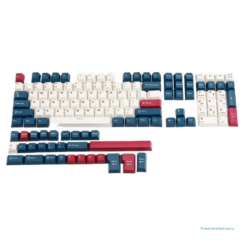 136 Mech Soldier PBT Double Shot Keycap Original for Mechanical Keyboards DropShipping