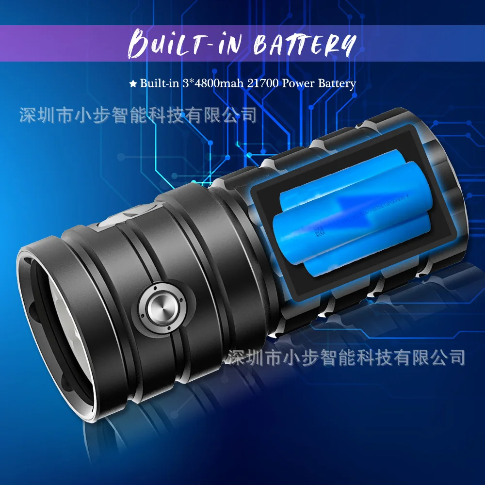 New Product Light 120 ° Wide Angle Multifunctional Underwater Fill Light with Built-in Power Battery USB Charging