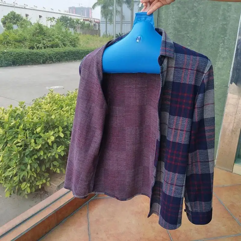 Portable Hangers For Travel Inflatable Folding Clothes Drying Rack Coat Storage Non Slip Coat Holder Portable Clothing Storage