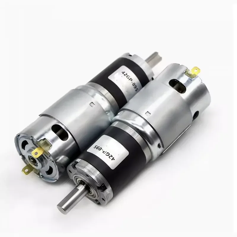 MAX 42mm DC Planetary Gear Reducer Motor 12V/24V 172KG Torque High-Power Adjustable Speed CCW Fan Use IP55 Flange Mount