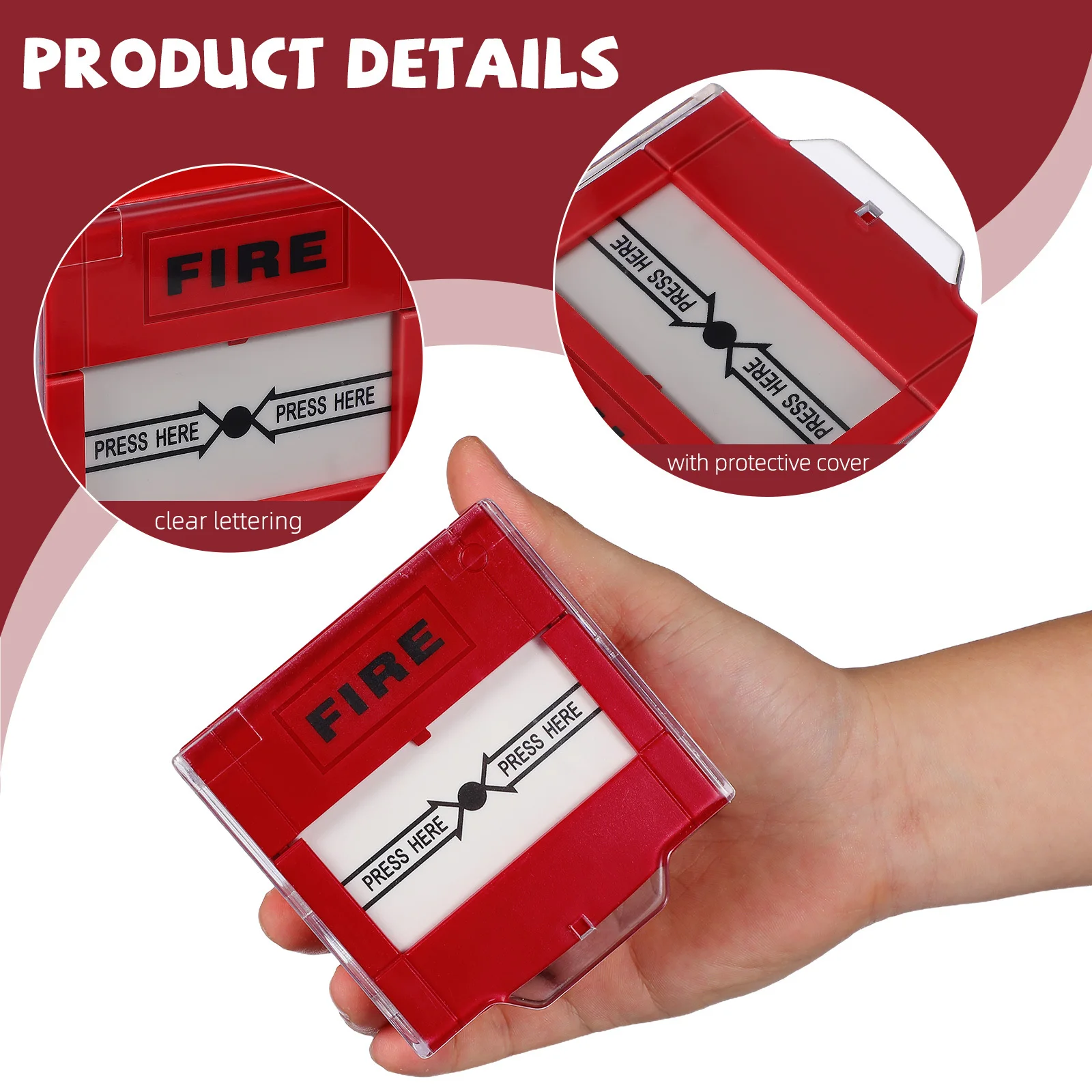 Кнопка аварийной сигнализации, переключатель ручного сброса, панель пожарной безопасности, прочное устройство оповещения с рейтингом на открытом воздухе для домашнего использования
