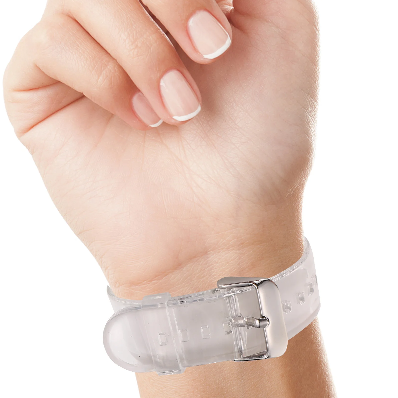 

PVC Smartwatch Band Universal Adjustable Watch Strap Replacement Comfortable Quick Release Fashion Wrist Watch Belt for Business