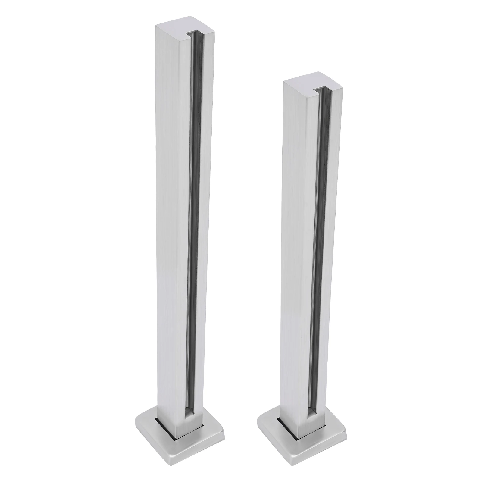 Stainless Steel Balustrade for Balustrade Balcony Deck Stairs, Cannot Add Handrail Version(25.6‘’/ 65cm，35.8”/91cm, End Post)