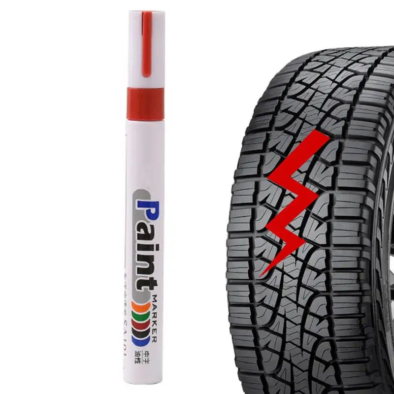 LT1101 White Tyre Paint Marker Pens Waterproof Permanent Pen Fit for Car Motorcycle Tyre Tread Rubber Metal Paint pen Touchup