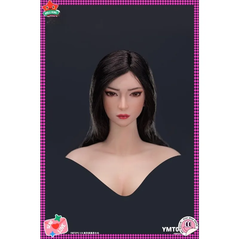 

[2025 Q4] 1/6 Scale YMT091 Beauty YAN Head Sculpt Movable Eyes Head Carving Model for 12” Action Figures PH White Body