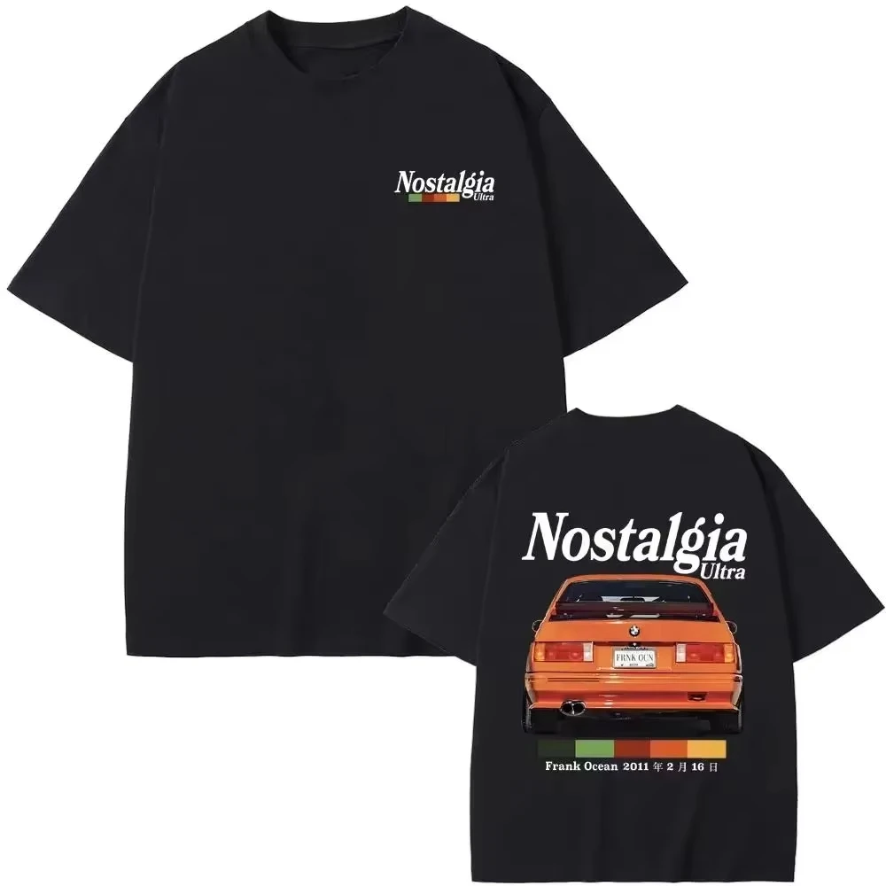 

2025 Male and Female Rapper Frank Nostalgic Super T-shirt Ocean Oversized Retro T-shirt Hip Hop T-shirt Short Sleeve Street Top