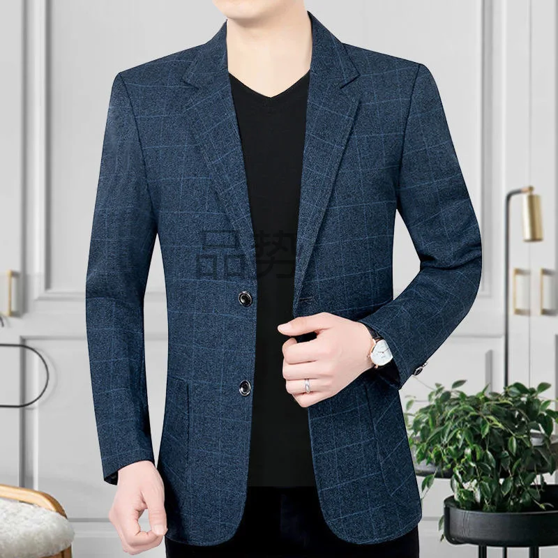 

1-D1 Middle-aged Men's Suit Jacket Dad Jacket 40-year-old 50-year-old Men's Suit Spring and Autumn