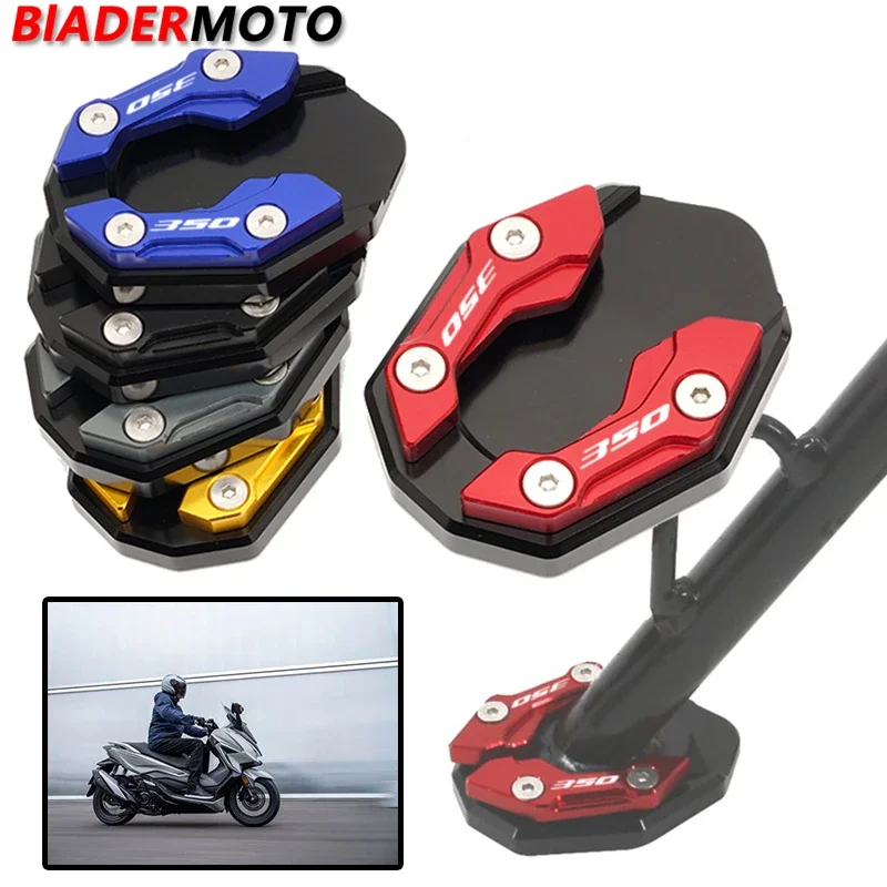 New 5 colors With Logo Motorcycle Side Stand Enlarger Pad Kickstand Support Fit For HONDA NSS350 Forza350 Forza 350 NSS ADV350