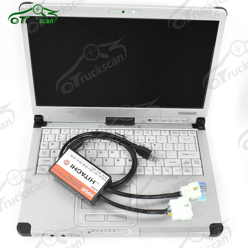 

For Dr.ZX Diagnostic USB 4Pin Cable and 6Pin Cont Connectors for Hitachi Diagnostic Scanner Excavator Diagnosis Tool+ CFC2laptop