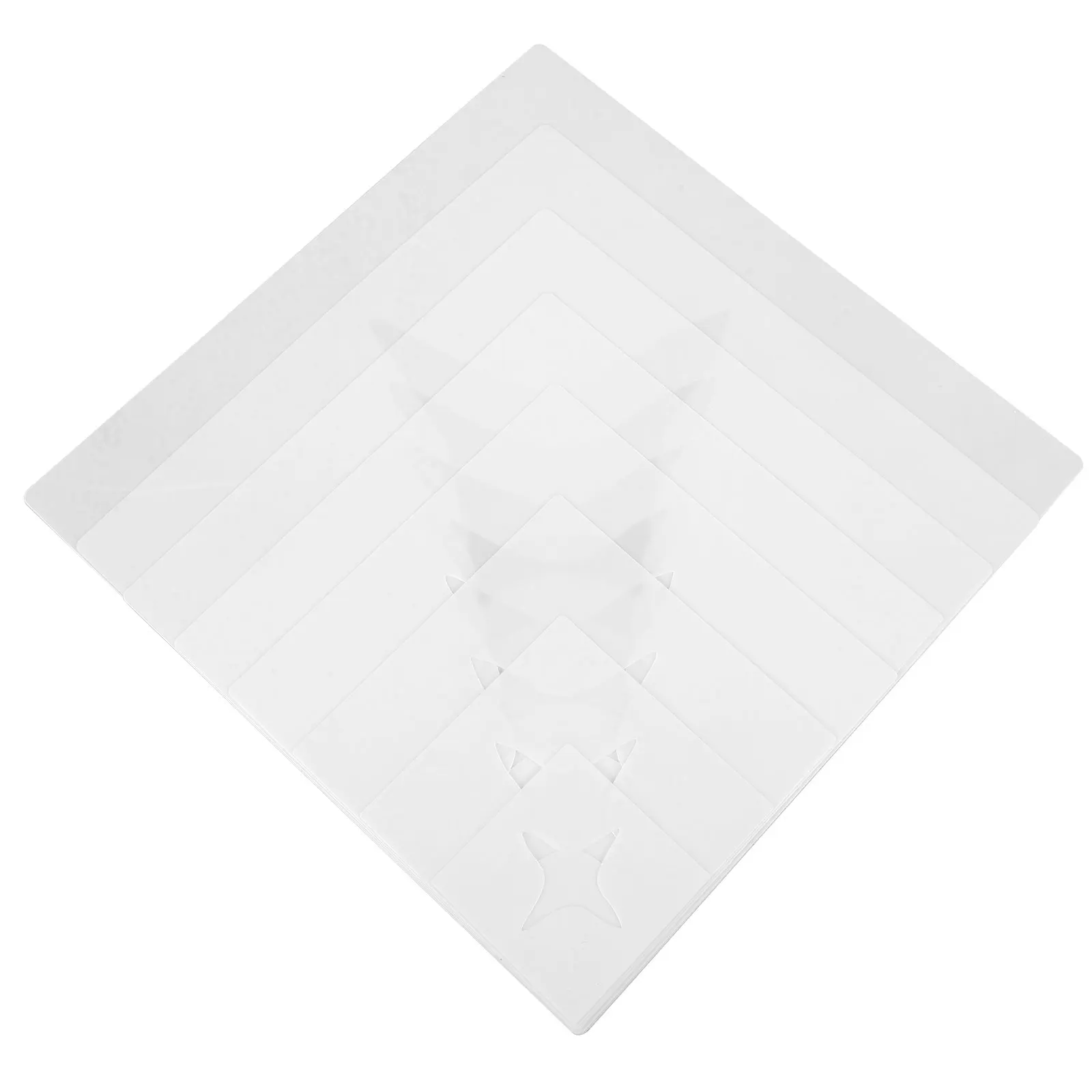 

8 Pcs Template Paint Large Star Stencil Crafts PP Stencils for Painting on Wood