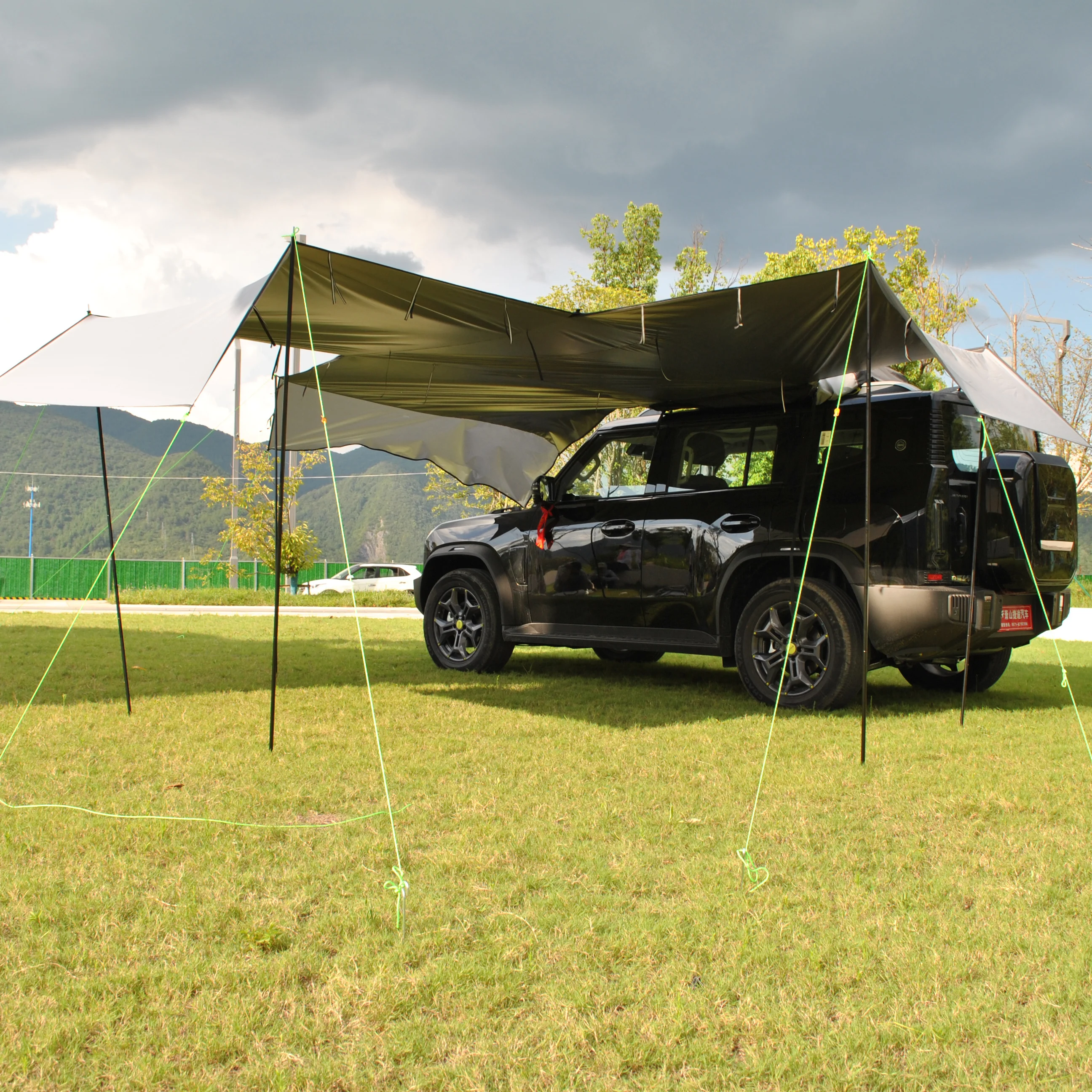 

2-in-1 Hatchback Tent & Car Awning | SUV/Minivan Tailgate Sun Shelter for Camping, Beach & Road Trips Waterproof 3000MM