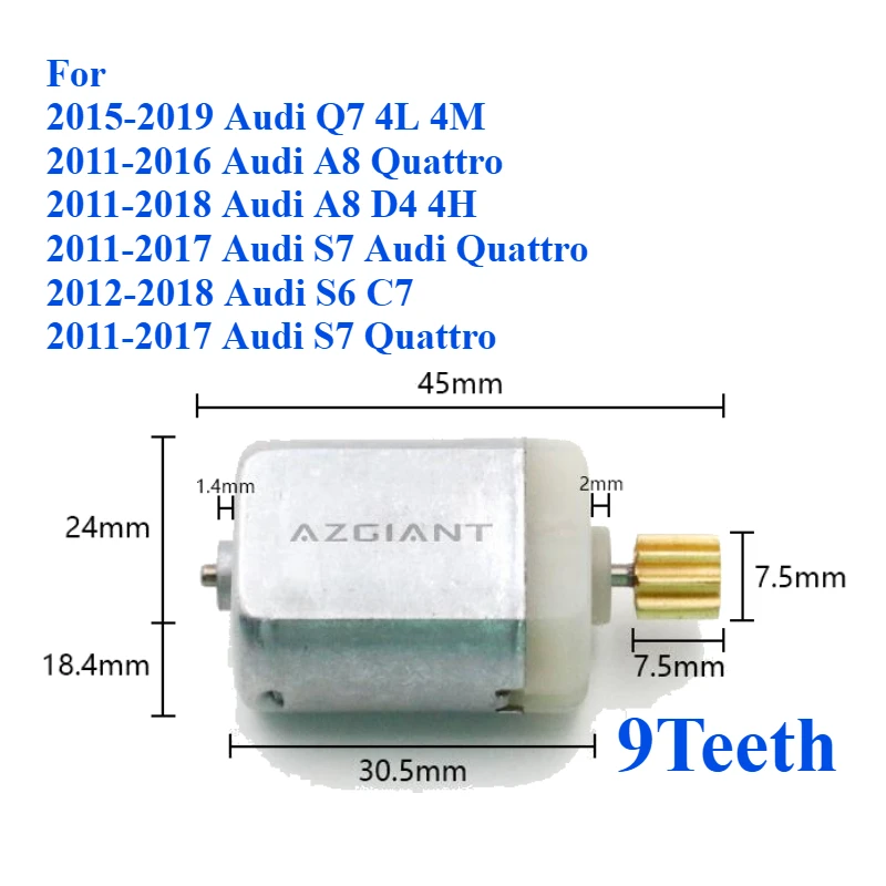 1020661 30295701 For Audi Q7 S7 S6 C7 4L 4M A8 D4 4H Quattro Car Parts Door Lock DC Motor Latch Actuator Carbon Brush Power DIY