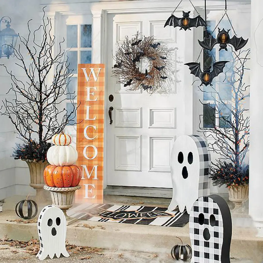

Halloween Bat Garden Hanging Decor Resin Hanging Decoration Festival Party Supply Shaped Pendulum Garden Doorway Adornment