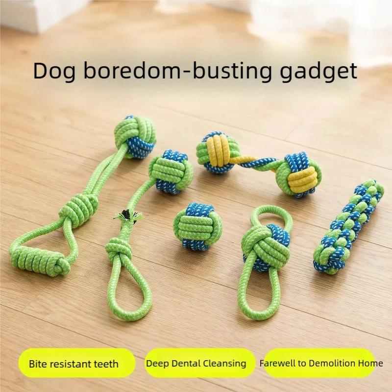 Interactive Cotton Rope Mini Dog Toys Ball for Dogs Accessories Toothbrush Chew Puppy Toy for Large Small Dogs Toy Pet Dog Toy