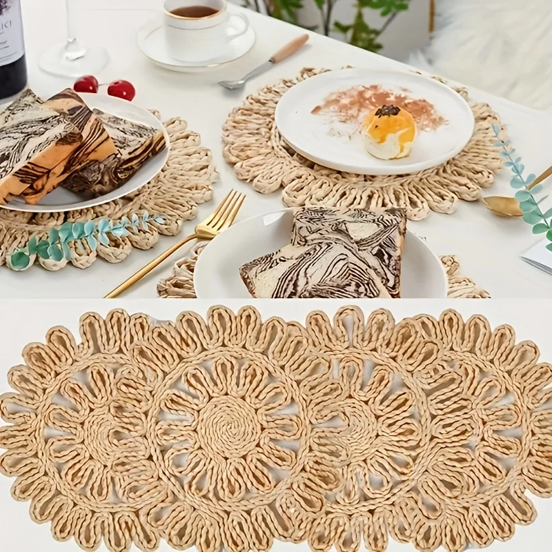 2/4/6 Pcs Handwoven… - image