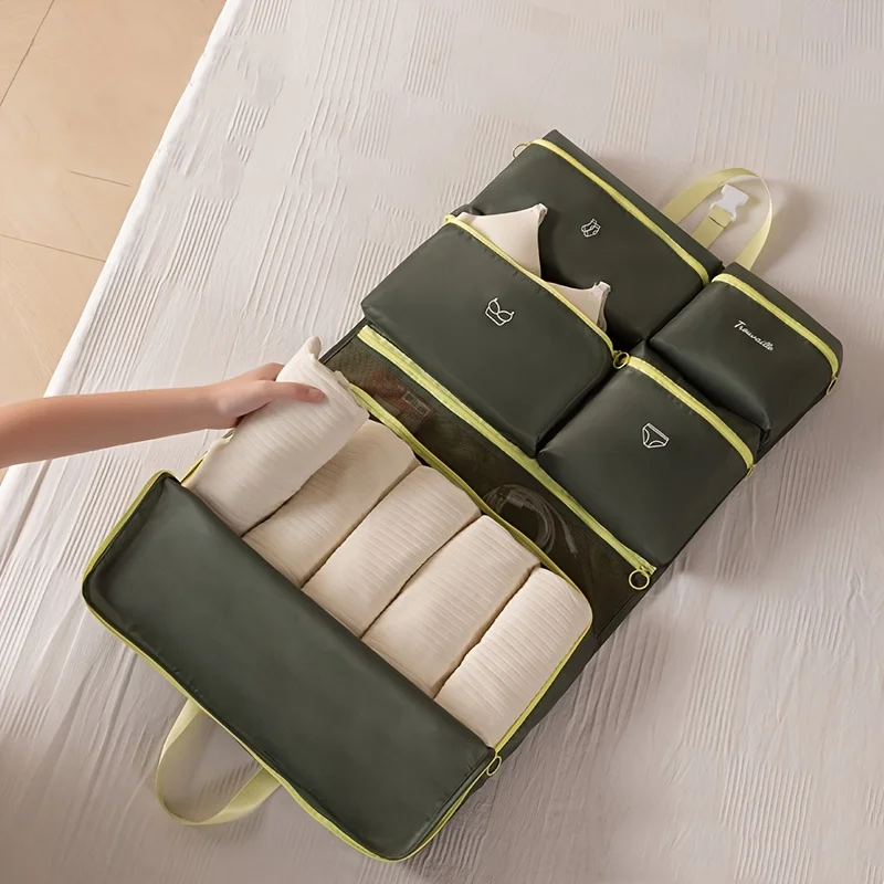 

Waterproof Clothing Storage Bag Hanging Large Capacity Luggage Organizing Bag Washable Moisture-proof Storage Hanging Bag