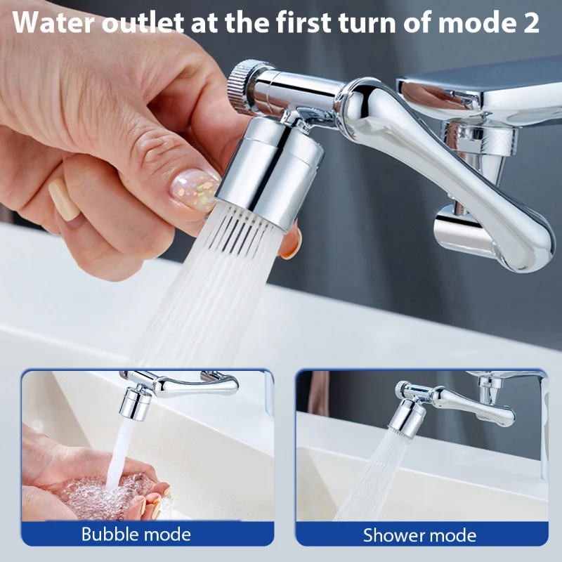 99% Universal 1440° Rotation Faucet Aerator Extender Swivel Robotic Arm Faucets Extension Nozzle Kitchen Saving Water Sprayer