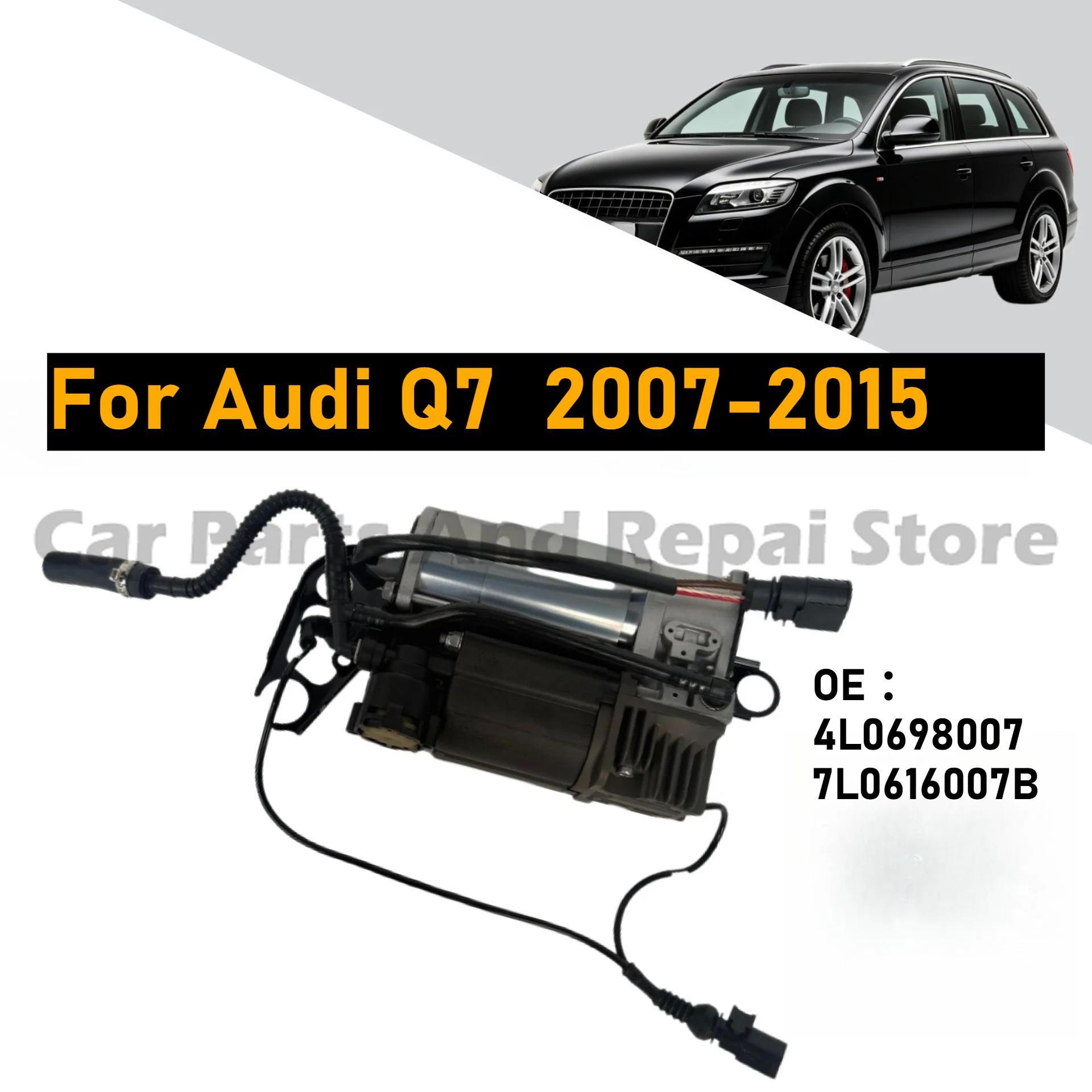 For Audi Q7 2006-2015 High Quality Air Suspension Shock Absorber Air Compressor Pump OE 4L0698007 7L0616007B Perfect Fit