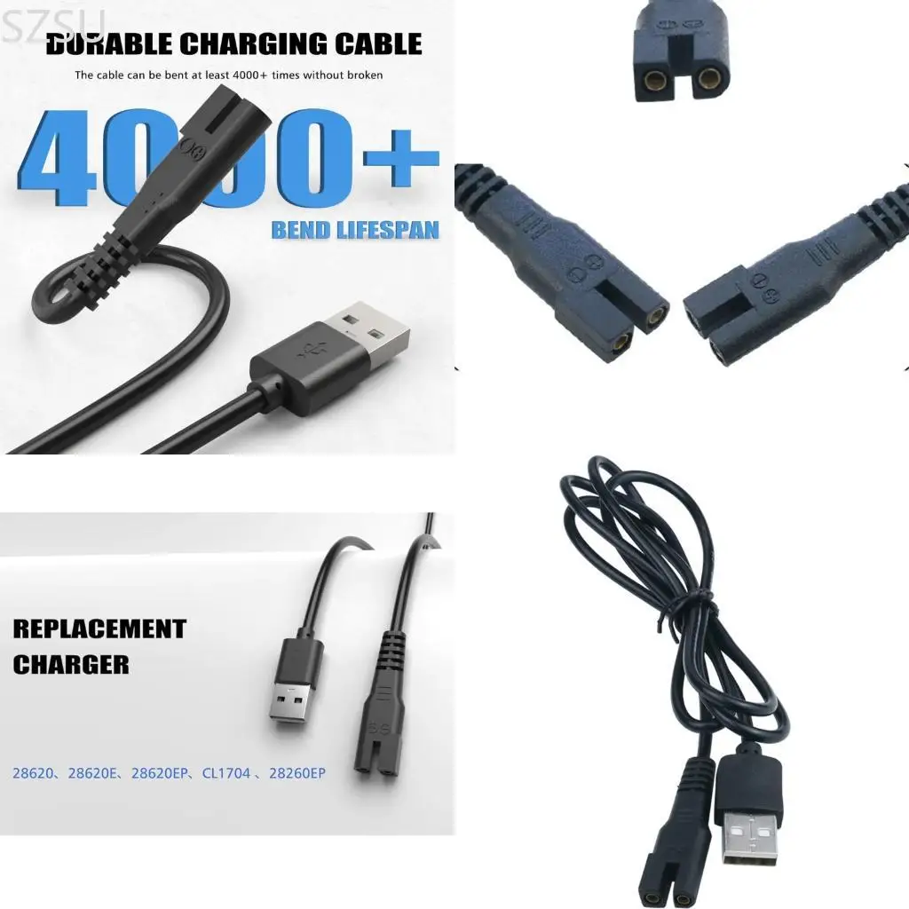 SZSU 80CM 5V 2A USB Charging Cable For Handheld Pool Vacuum Cleaner Replacement Power Cord 28620E