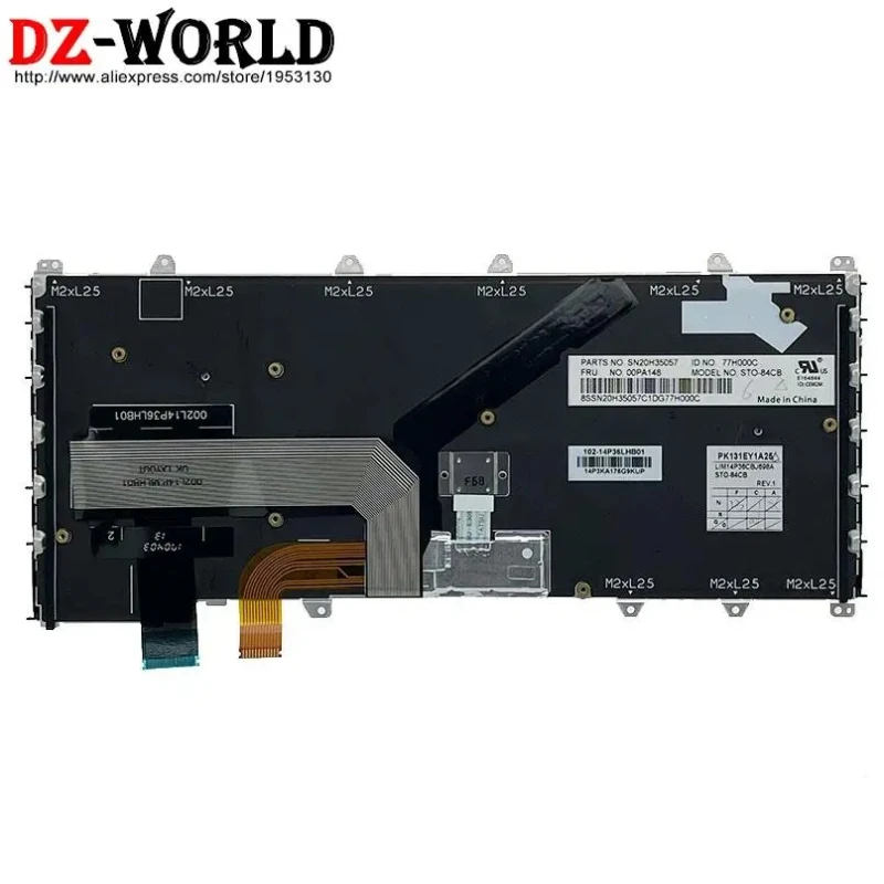 QWERTZ DE GR CZ CH SWS HU SI SK German Czech Hungarian Slovenian Slovakian Backlit Keyboard For Lenovo Thinkpad Yoga 260 S1 3rd