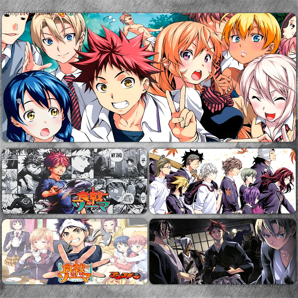 Food Wars Shokugeki No Soma Mousepad Large Keyboard Desk Mat Gaming Mouse Pad LockEdge Non-slip Mat