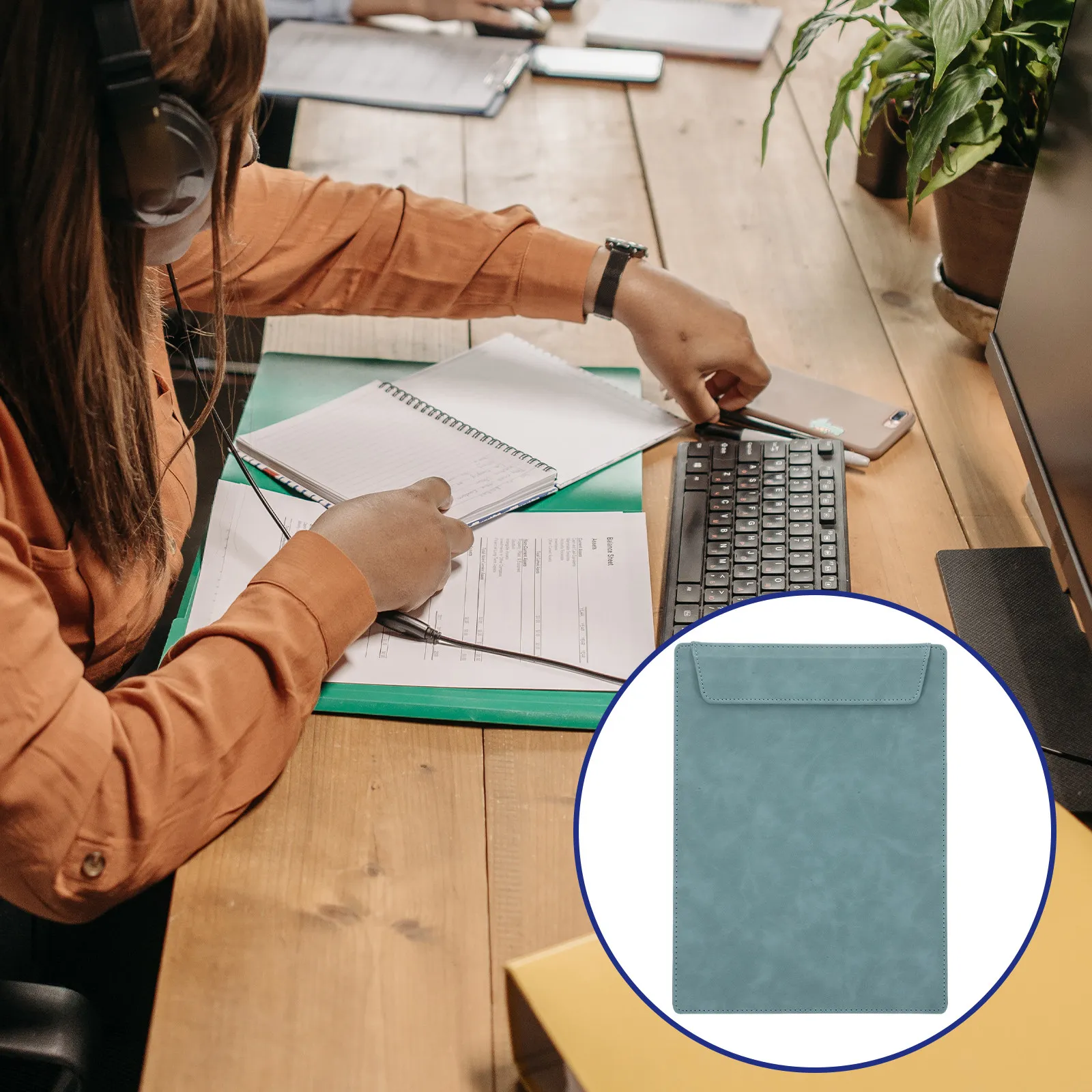 

Многофункциональный офисный планшет-клипборд, толстая магнитная доска для письма, портативный органайзер для хранения документов и файлов для конференций