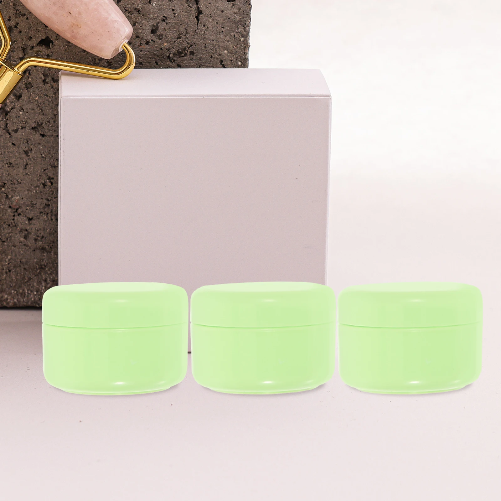 

20pcs Small Cream Bottles Empty Jars Travel Size Lightweight PP Material Non Toxic Leak Proof For Cosmetics Samples