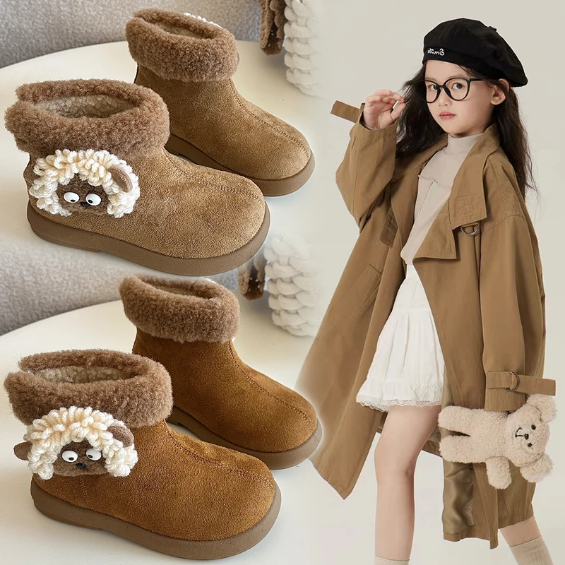 

Новинка 2023 года, легкие и удобные детские однотонные замшевые ботинки в стиле ретро, новые осенние товары для детей