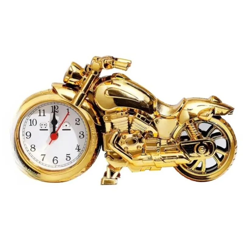 Motorcycle style digital alarm clock table desktop children's creative clock