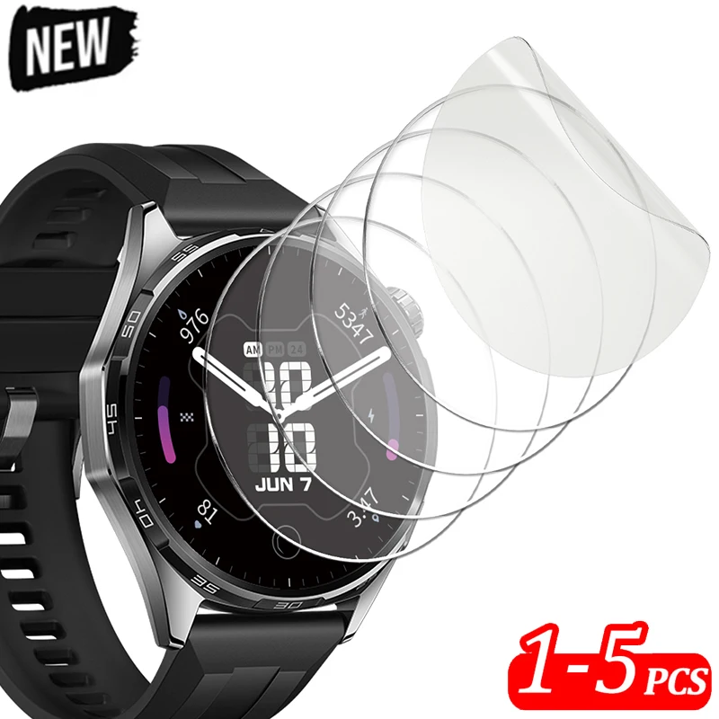 1-5 Stück Hydrogelfolie für Huawei Watch GT 6Pro 46 mm Displayschutzfolie HD Anti-Kratzfolie für Huawei Watch GT6 46 41 mm Accessori
