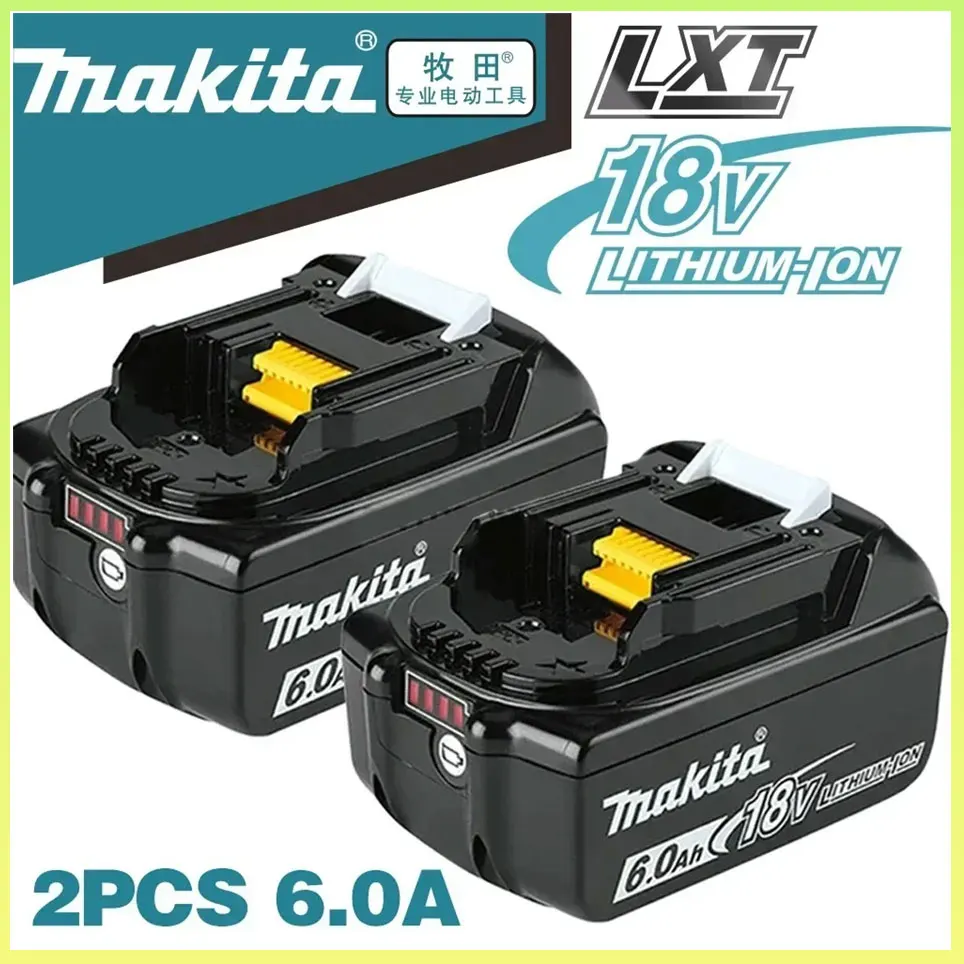 Genuine Makita 6Ah/5Ah for Makita 18V Battery BL1830B BL1850B BL1850 BL1840 BL1860 BL1815 Replacement Lithium Battery