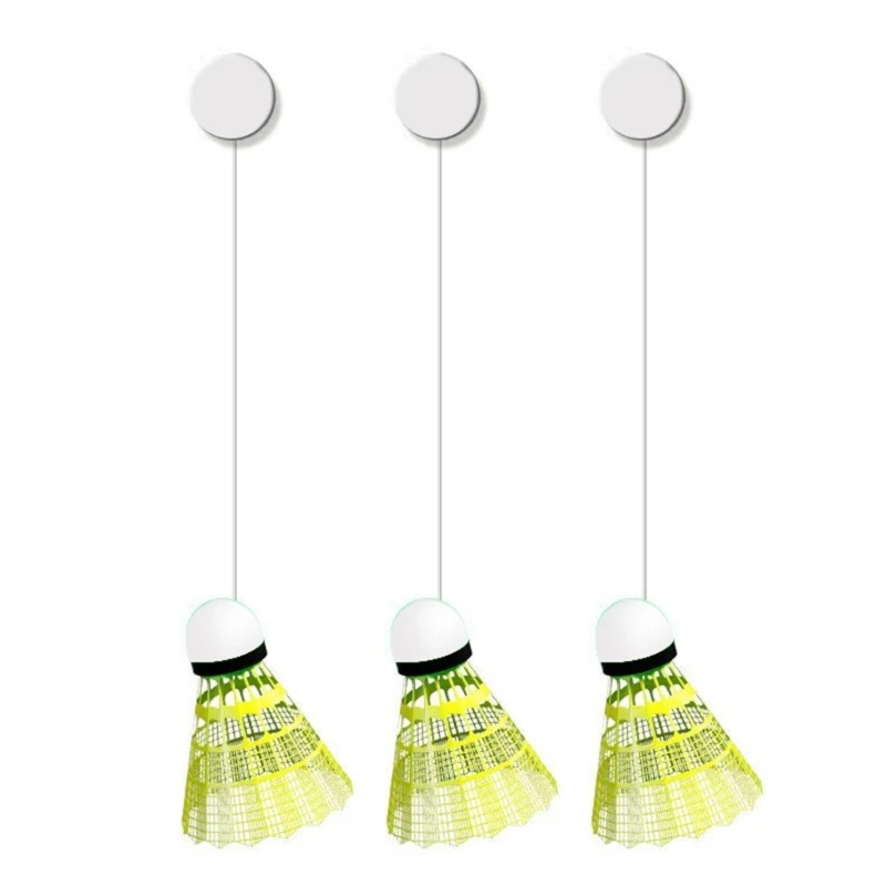 Glowing Badminton Trainer Self Study Practice Stretch Badminton Rebounds Training Single Accompanying Exercise Tools