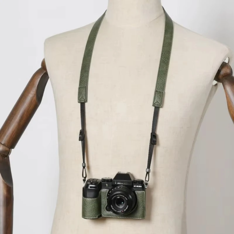 NEW Photo Camera PU litchi leather Bag Body Half BOX Case For Fuji Fujifilm XS10 XS20 X-S20 Protective sleeve box base skin