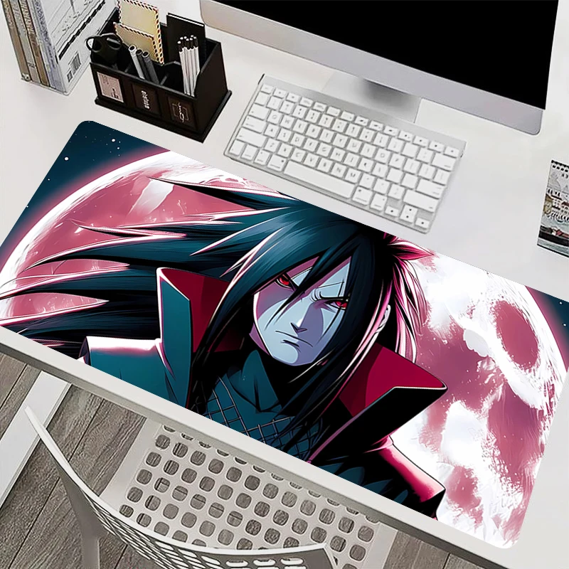 

Mousepad Laptop Mouse Pad Office PC Accessories Keyboard Pad Rubber Cup Mat Soft Naruto Uchiha Madara Mouse Mat Large Desk Mat